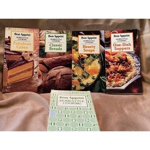 Bon Appetite Homestyle Cooking Pocket Cookbook  Mini Set Of Four Books